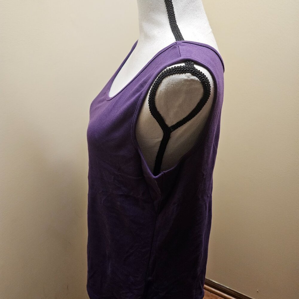 Laura Scott Ladies Purple Tank Tunic - Picture 4 of 7